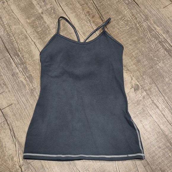 Lululemon Power Y Tank Blue Womens Size 8 - Picture 1 of 6